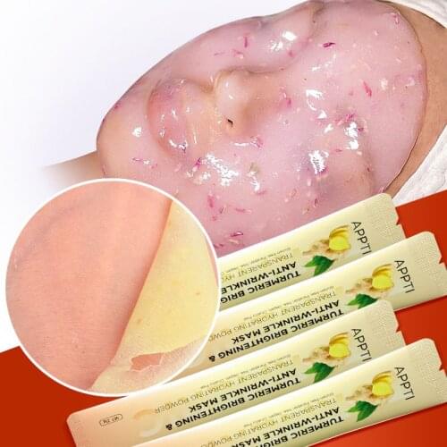 5PCS Collagen Ginger Hyaluronic Acid Soft Mask Powder Facial Powder Moisturizing Pores Shrink Whitening Beauty Salon Equipment