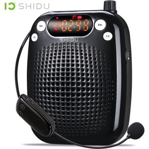 SHIDU S611 UHF Mini Audio Speaker Wireless Portable Voice Amplifier USB Lautsprecher For Teacher Tourrist Guide Yoga Instructors