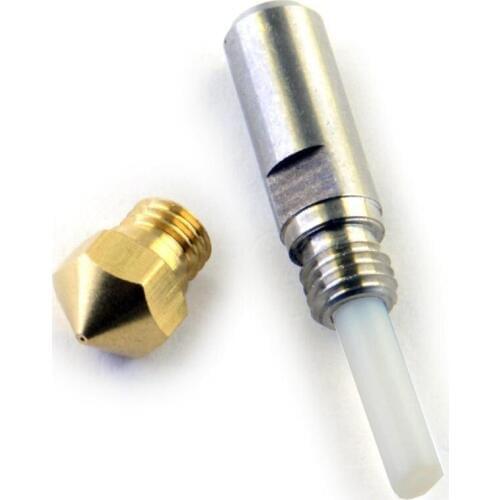 MK10 Nozzle Thermal Barrier Tube Throat set 0.4mm nozzle for FlashForge Creator Wanhao CTC 3D Printer Extruder