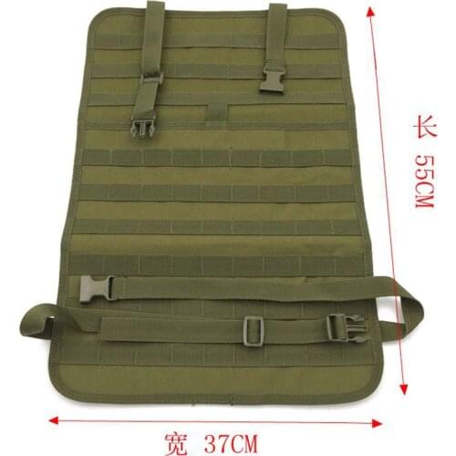 55*37cm Car Seat Back Multi-function Hanging Molle Strap Bag 600D Nylon Outdoor Sports Hunting Shooting Tactical Accessory Pouch