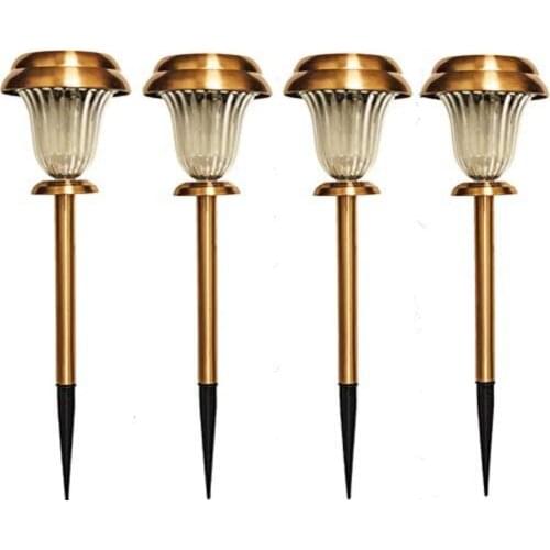 Solar Powered Garden Lamp Set 4 Pcs