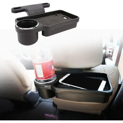 Headrest Storage Organizer Foldable Cup Holder Food Tray Beverage Rack Stability Back seat Organizer