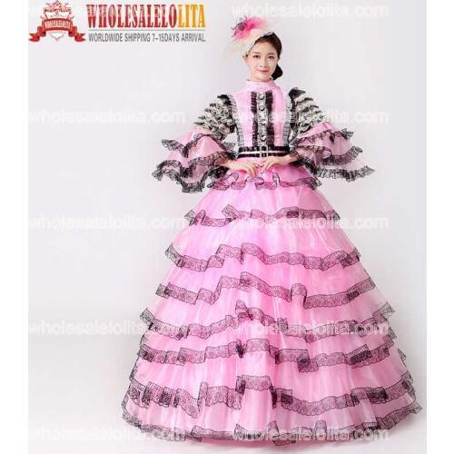 Rococo Baroque Marie Antoinette Renaissance Princess Dress Historical Victorian Period Dress For Ladies