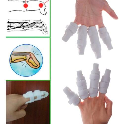 Hot Plastic Hand Finger Splints Support Brace Mallet Splint for Broken Finger Joint Fracture Pain Protection Adjustable Hook