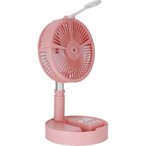 With Night Light Floor Fan Telescopic Fan for Home Office Gym Exercise Outdoor