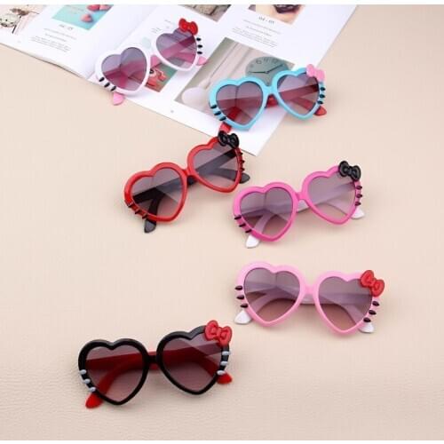 New Infant Kids Baby Girls Boys Fashion Sunglasses Heart Cartoon Sun Glasses 6 Colors Outdoor Beach protection Accessories