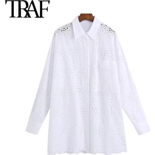 TRAF Openwork Blouses