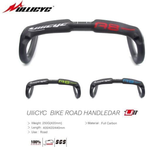 Ullicyc A8 Colors Logo Sticker UD Full Carbon Fiber Highway Broken Wind Bend Road Handlebar Bent Bar Bicycle Parts