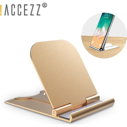 !ACCEZZ Mobile Phone Stand Holder Universal For iPhone 11 Pro Samsung 4-12inch Bracket Adjustable For ipad Tablet Desktop Holder