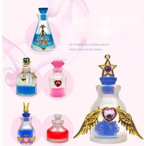 Pack of 5 Handmade Small Bottle Container UV Resin Epoxy Resin Casting Mould Silicone Mold Jewelry Casting Art Craft W0YA