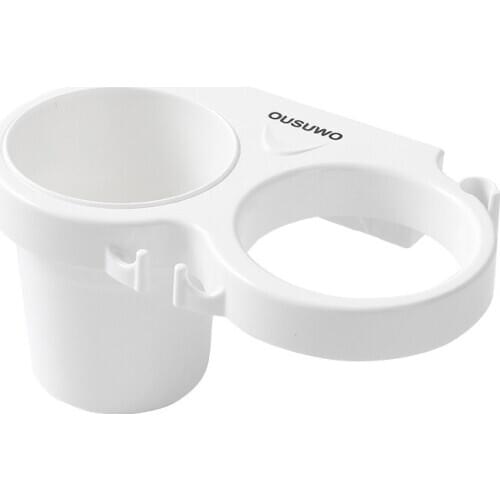 Bathroom Storage Hair Dryer Holder Shower Organizer Self-adhesive Wall Mounted Plastic Shelf Shampoo Straightener