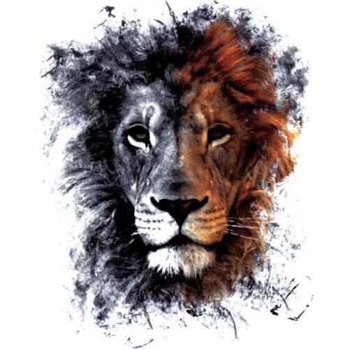 Tiger Waterproof Temporary Tattoo Sticker Tatuagem Henna Tatoo Sleeve Ferocious Animals Tatuajes Fake Tattoo Men