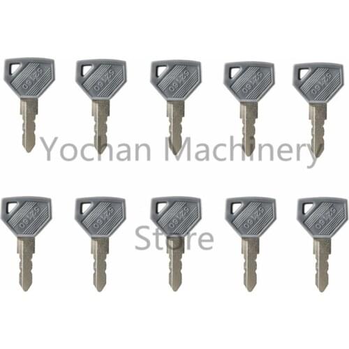 10 PCS 52160 Key For Yanmar John Deere Tractor Ignition Starter Switch 194155-52160 198360-52160 198162-52150 Free Shipping