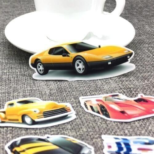 30 Different Mini A sports car Paper Sticker Decoration DIY Ablum Diary Stickers Scrapbooking Label Sticker Kawaii Stationery
