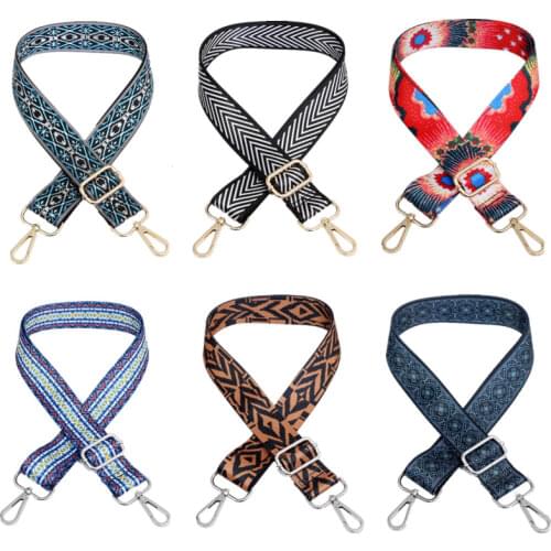 7styles Bag Strap For Women Removable DIY Shoulder Rainbow Handbag Accessories Cross Body Messenger Nylon Bag Straps Bags Handle