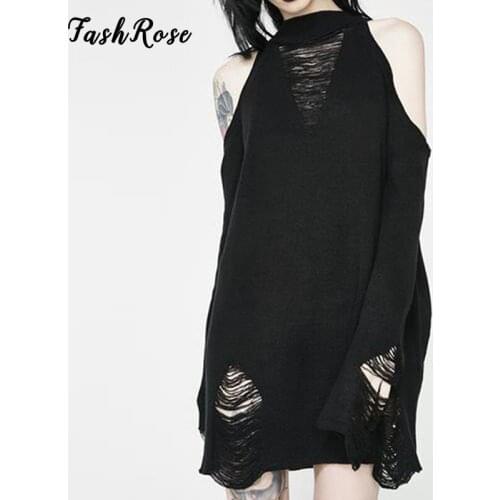 Модные трикотажные платья FASHROSE China At AliExpress