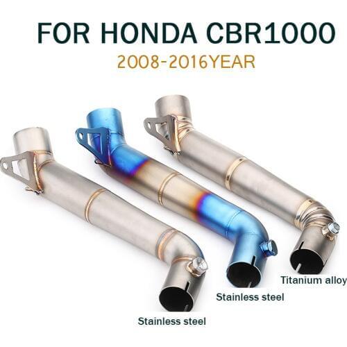 CBR1000RR Mid Link Pipe Motorcycle Muffler Exhaust pipe Escape SC Moto Stainless steel Exhaust For Honda cbr1000rr 2018-2016