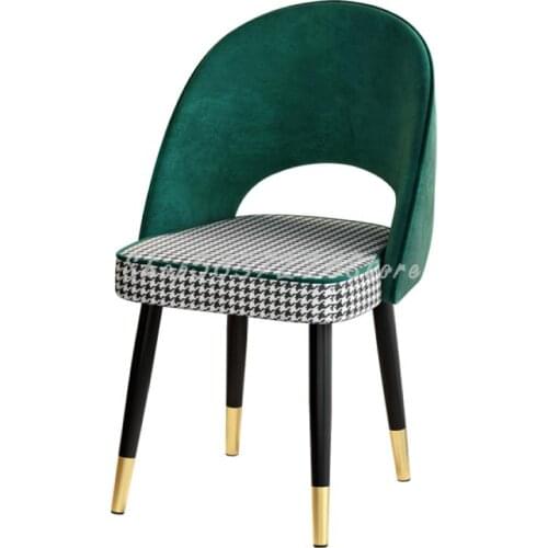 Nordic Thousand Bird Dining Chair Light Luxury Chair Family Restaurant Net Red Back Chair Dining Table Makeup Chair Stool Dark