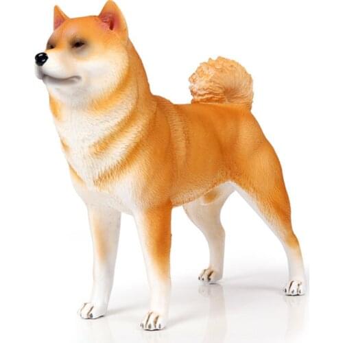 Standing Shiba Inu Animals Figure Collectible Toys Dog Animal Action Figures Kids Plastic Toys