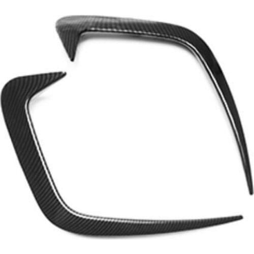 Tonlinker Cover Sticker for VW GOLF 2018 Car Styling 2 PCS Stainless steel Exterior Front fog light Decoration Cover Stickers