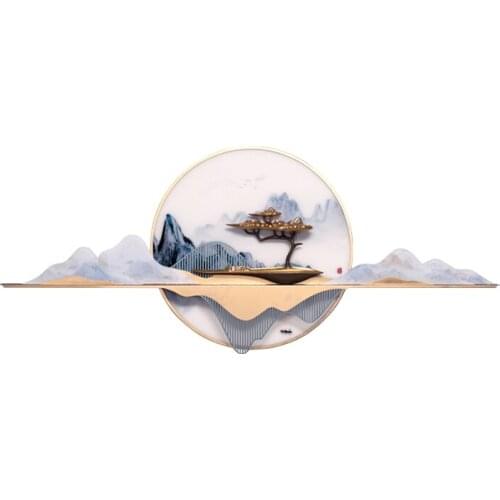 TT New Chinese Style Living Room Decorative Painting Modern Minimalist Sofa Background Wall Restaurant Landscape Mural Bedroom