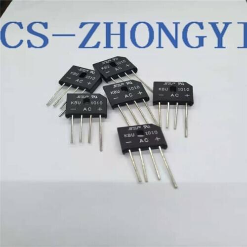 10PCS KBU1010 KBU-1010 10A 1000V diode bridge rectifier new and original IC