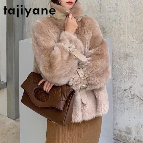 100% 2021 Winter Wool Coat Women Real Fur Coats Womens Sheep Fur Jackets Woman Jacket High Quality Mujer Parkas TN1429