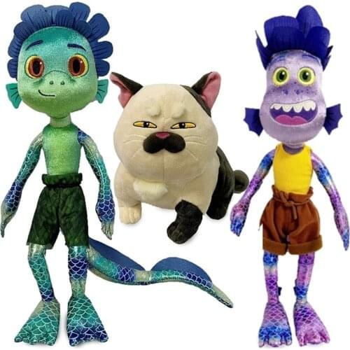 2021 Cartoon Luca Alberto Giulia Father Cat Sea Monster Plush Toy Cartoon Figure Doll Birthday Gift for Kids Christmas Party