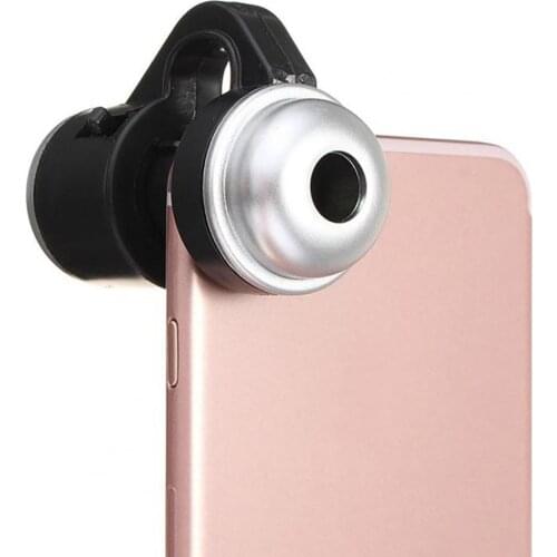 30X Universal LED Light Mobile Phone Magnifier Glass Lens Camera Clip Microscope