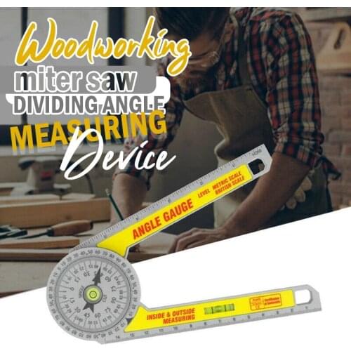 360 Degree Protractor Metal Angle Finder Goniometer Angle Ruler Woodworking Tools Rotary Measuring Ruler Angle Gauge Dropshippin