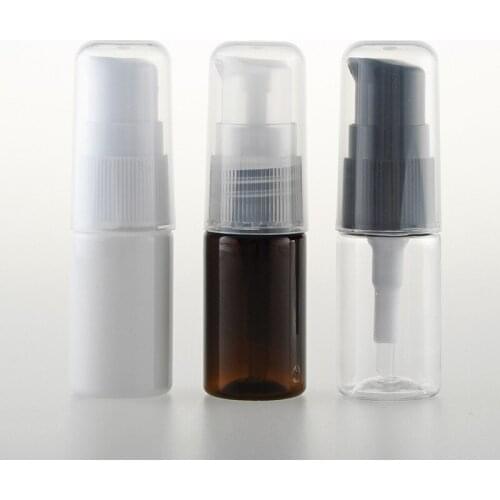 50pcs 10ml Empty Cosmetic Lotion Cream Pump Container 10g Skin Care Cream Treatment Bottles Travel Personal Care Pump Bottles