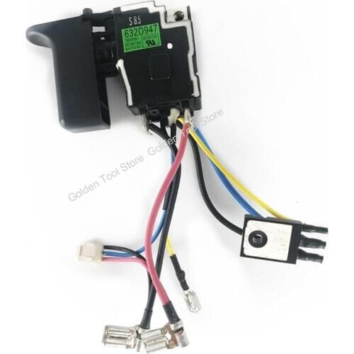 632D947 632D94-7 switch trigger For Makita HR164D DHR165 DHR164 HR165D DHR165RME DHR165Z cordless impact hammer spare parts