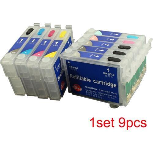 CEYE Refillable Ink Cartridges Kit For EPSON R2880 printer 9Pcs