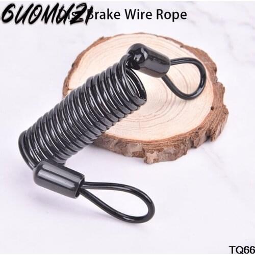 Anti Theft Bike Brake Disc Lock For MTB Bicycle Motorcycle Electric Scooter Wheels Moto Security Safety Spring Rope Steel Wire