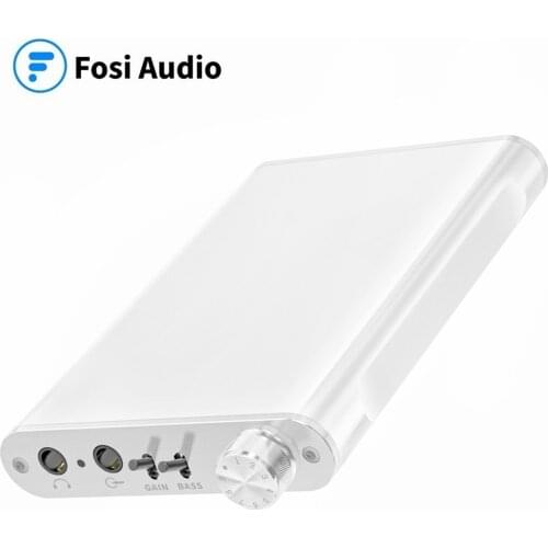 Fosi Audio N2 Mini HiFi Stereo Headphone Amplifier 3.5MM Gain & Bass Switch Portable for iPhone, iPod, iPad and Computers