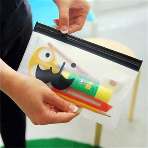 JB27 Korean creative pen translucent matte paper bag Mr. beard Stationery office supplies for students