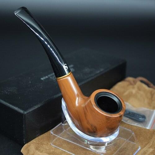 Classic Bakelite Pipes Smok Smoking Pipe Filter Grinder Herb Cigar Gift Tobacco Pipe Smoking Tool Grinder Smoke