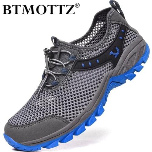 Mesh Men Casual Shoes Breathable Anti-slip Sneakers Men Outdoor Climbing Hiking Shoes Masculino Trainers Tenis Zapatillas Hombre