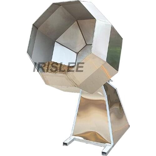 Puffed Rice Beans Drum Flavoring Machine Octagon Snack Food Mixing Seasoning Machine