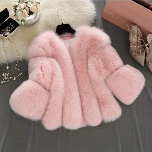 MVJT DAIR Fashionable Fur Coats