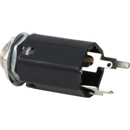 New 1pc Black Guitar Endpin Jack 6.35 Input For Any Guitar EQ Pickup Output G32E