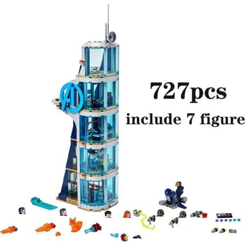 New Classic Movie Superhero Building Headquarters Model Set Building Blocks Assembled Toys Childrens Birthday Gift Boy Girl