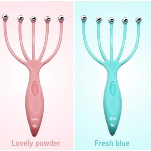 NEW Five Finger Head Massager Steel Ball Head Massage Relaxation Massager Hair Held SPA Scalp Neck Stress Relief Reduce Stress