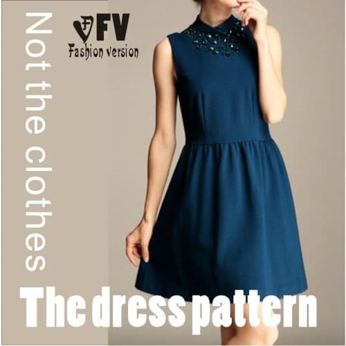 The dress Dresses Sewing Pattern cutting drawing BLQ-29