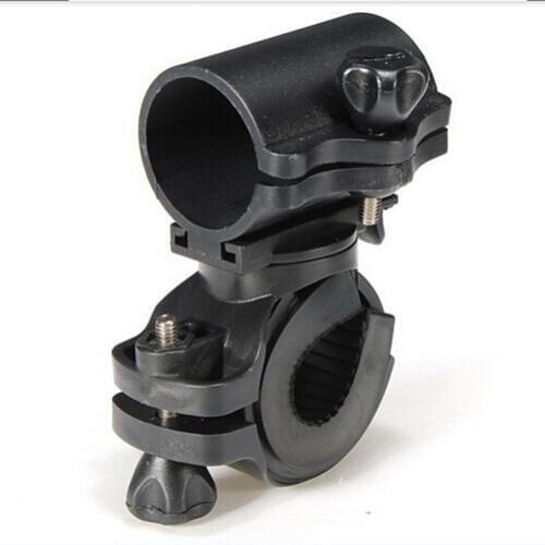 360 Swivel Bike LED Flashlight Mount Bracket Flash Torch Holder Front Light Clip Clamp Lantern Bicycle Accessories