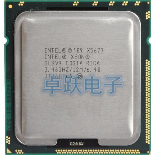 Original Intel Xeon X5677 Processor Quad Core 3.46Ghz 130W 12M Cache 6.40GT/s SLBV9 CPU desktop