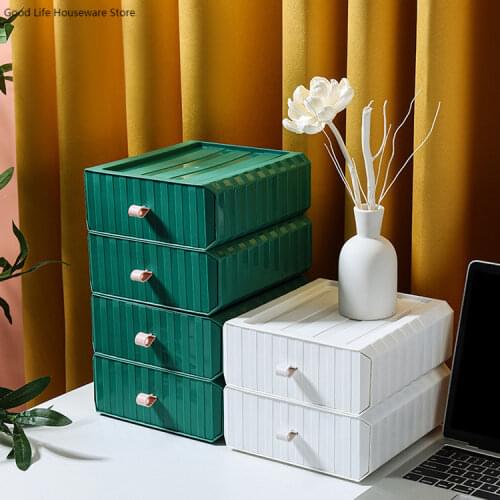 Simple Office Drawer Storage Box Multi-layer Student Desktop Stationery Classification Storage Colorful Small Box Desk Finishing