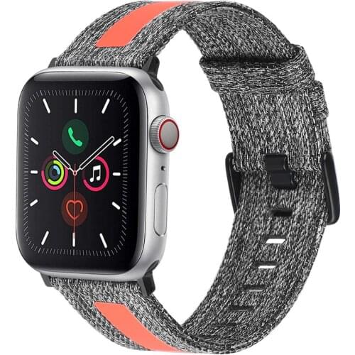Band Compatible for Apple Watch 44mm 40mm Series 4 Series 5 Strap for iwatch Bands 42mm 38mm Nylon Sport bracelet Wrist 3 2 1