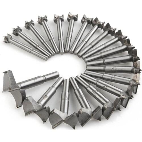 14mm-50mm Forstner Carbon Steel Boring Drill Bits Woodworking Self Centering Hole Saw Tungsten Carbide Wood Cutter Tools Set