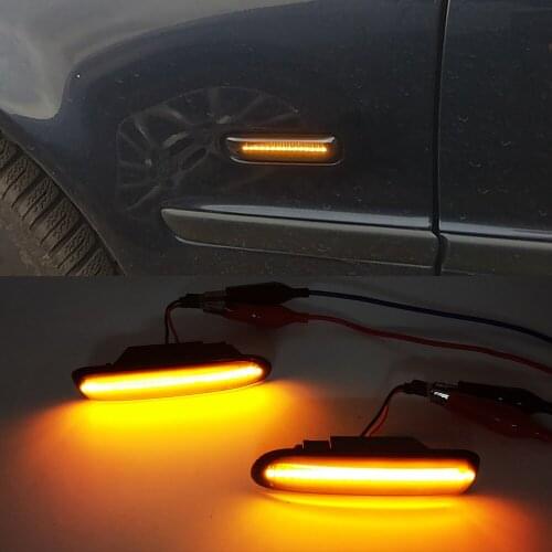 Led Dynamic Turn Signal Light Side Fender Marker Sequential Lamp For BMW 3 Series E46 Sedan Coupe Wagon Convertible 1997-2001